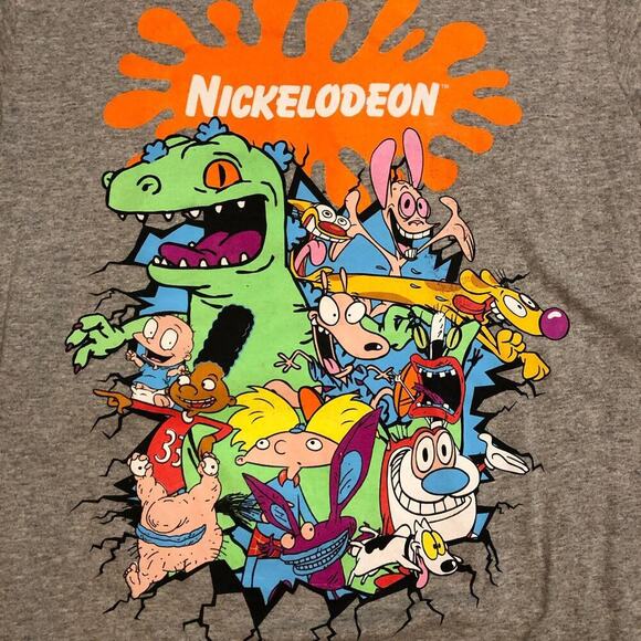 Vintage Nickelodeon Character Lineup Graphic Tee - Picture 2 of 4